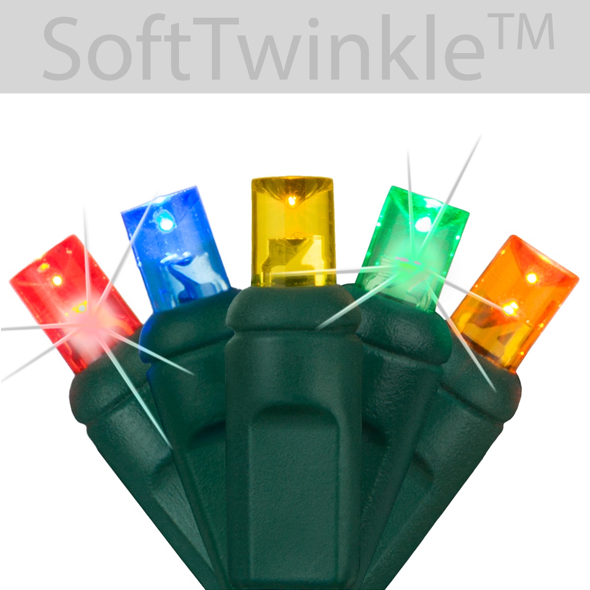 Wide Angle 5MM LED Lights 50 5mm Multi Color SoftTwinkle TM LED