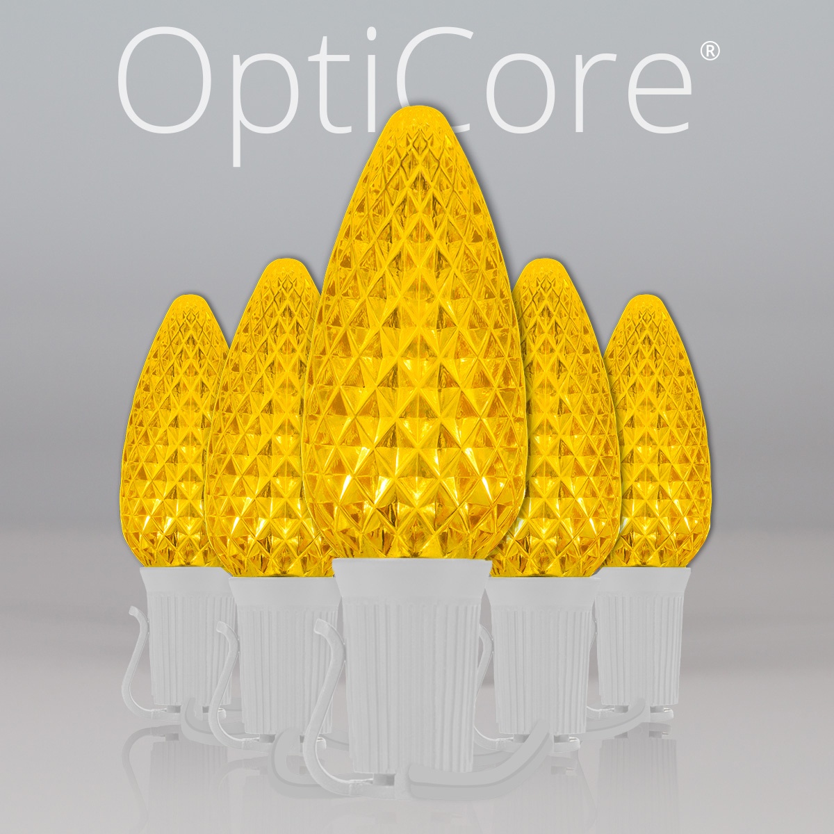 Christmas Lights C9 Gold Opticore Commercial LED Christmas Lights