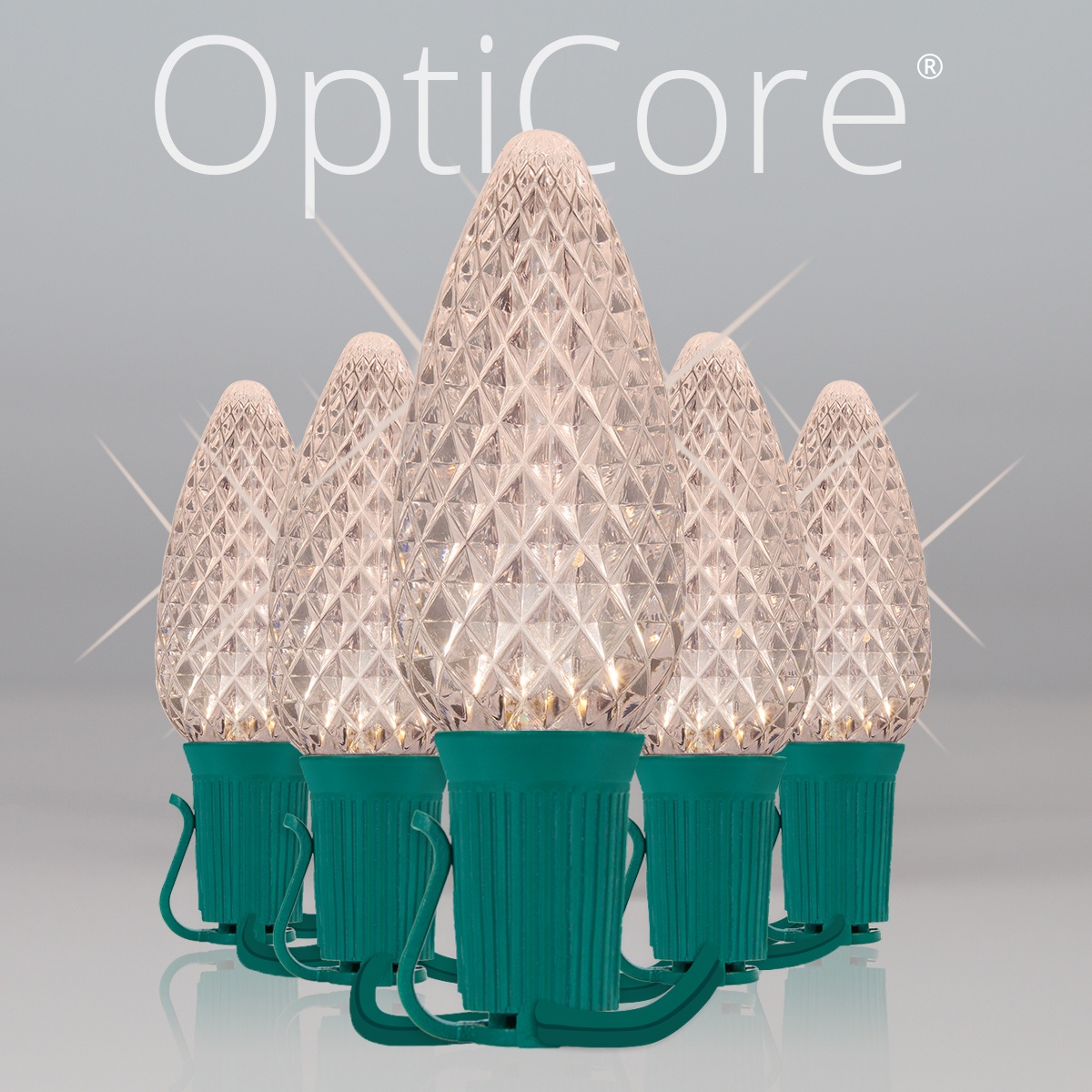 Christmas Lights C9 Warm White Opticore Twinkle Commercial LED