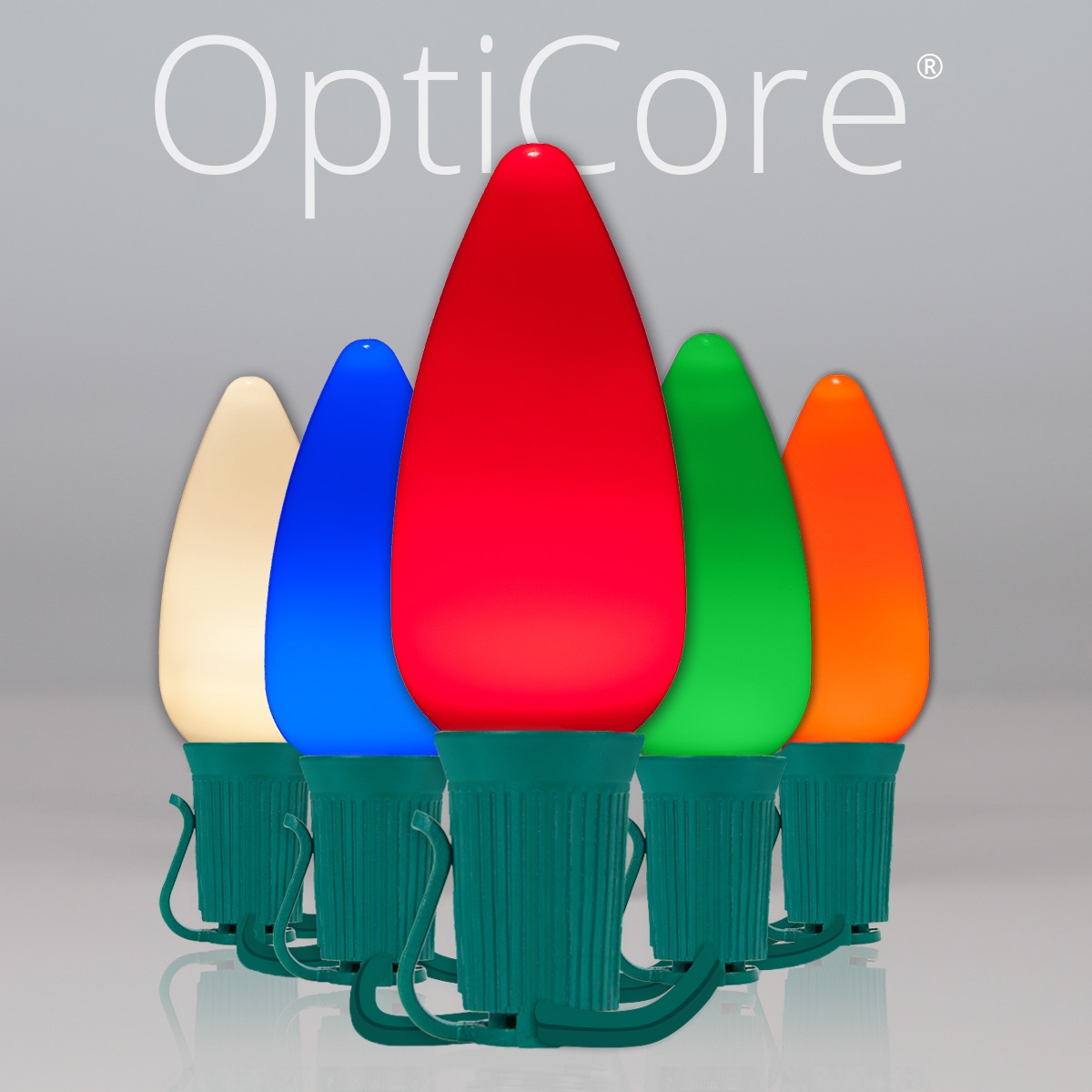 Christmas Lights C9 Multicolor Smooth Opticore Commercial LED