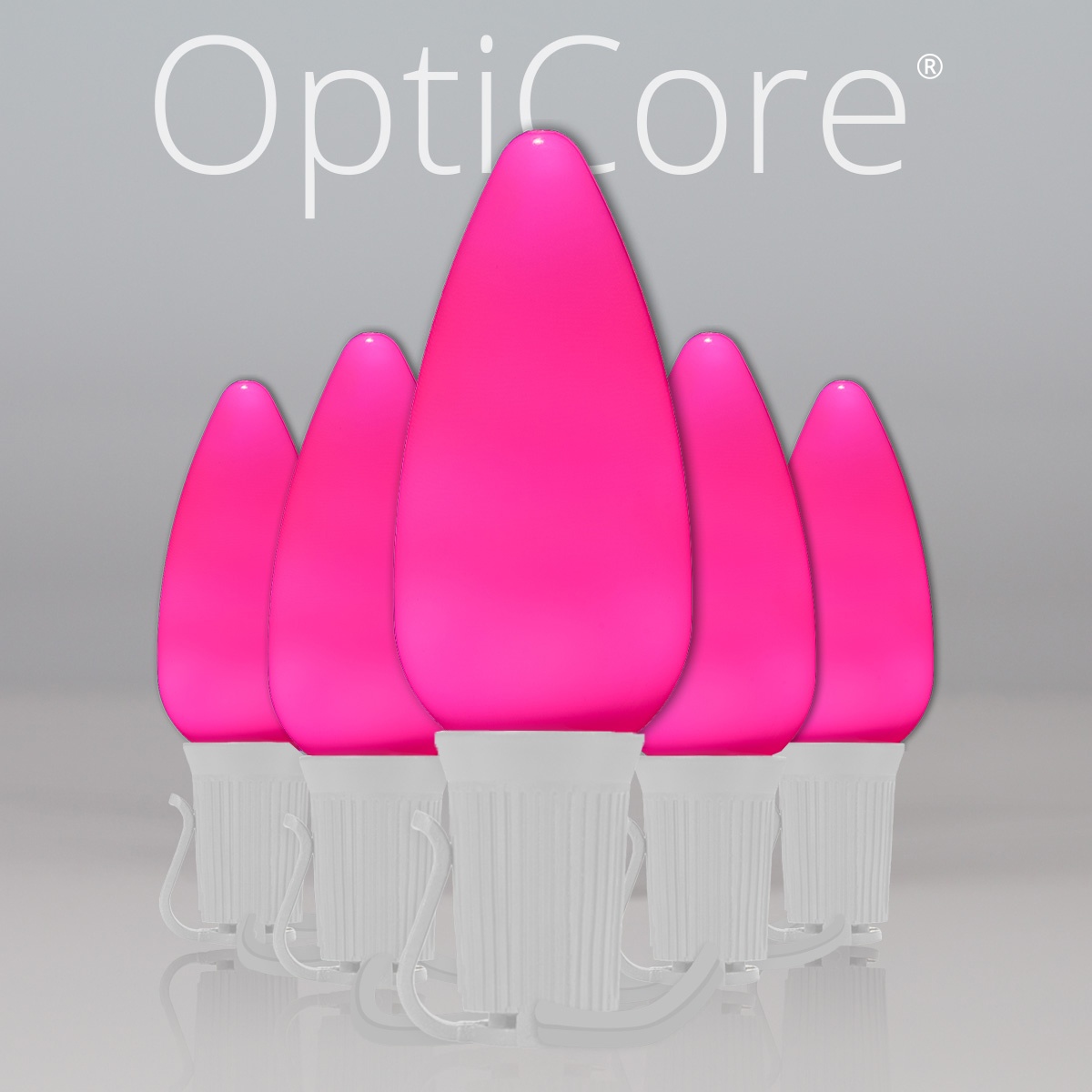 Lights C9 Pink Smooth Opticore Commercial LED Christmas Lights