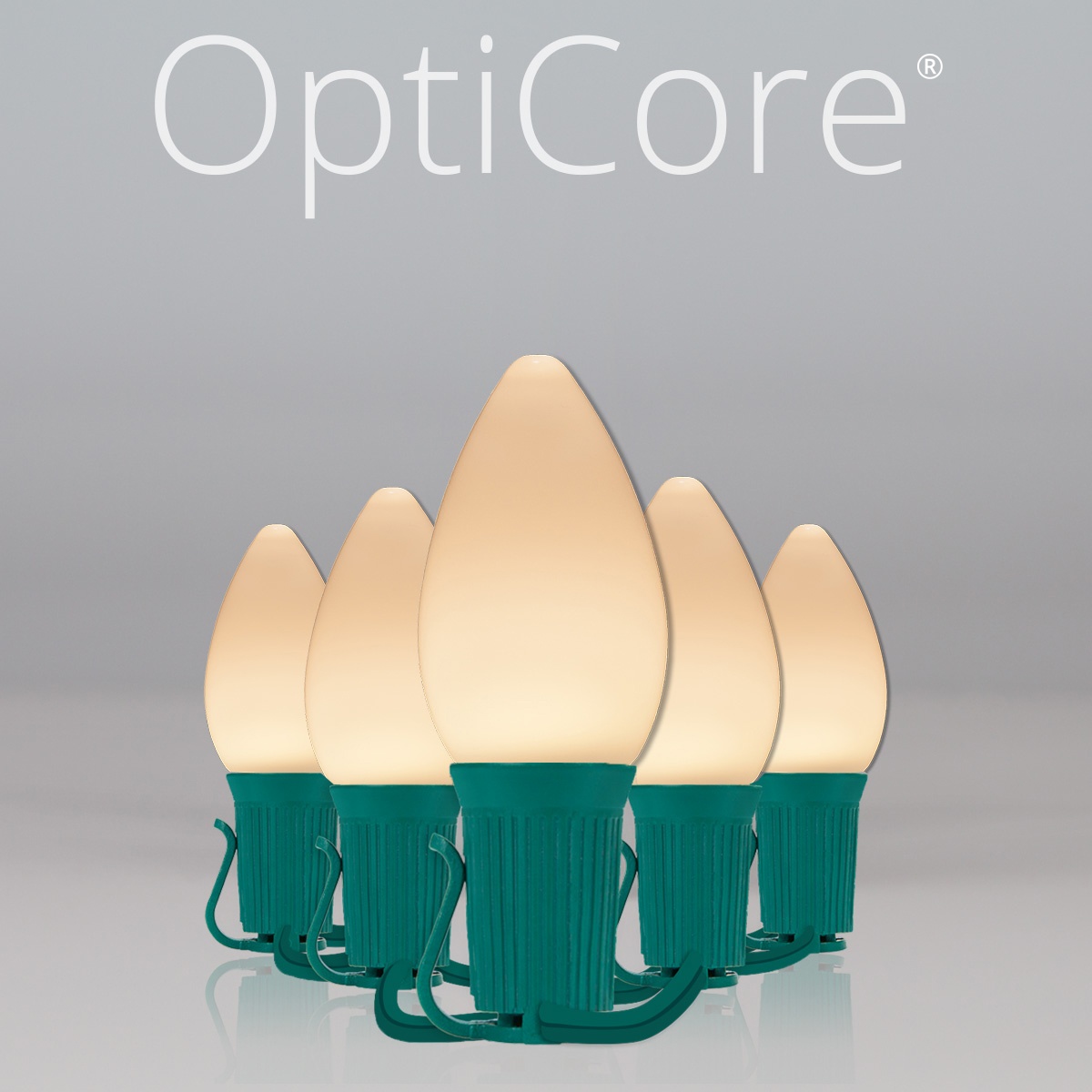 Christmas Lights C7 Warm White Smooth Opticore Commercial LED