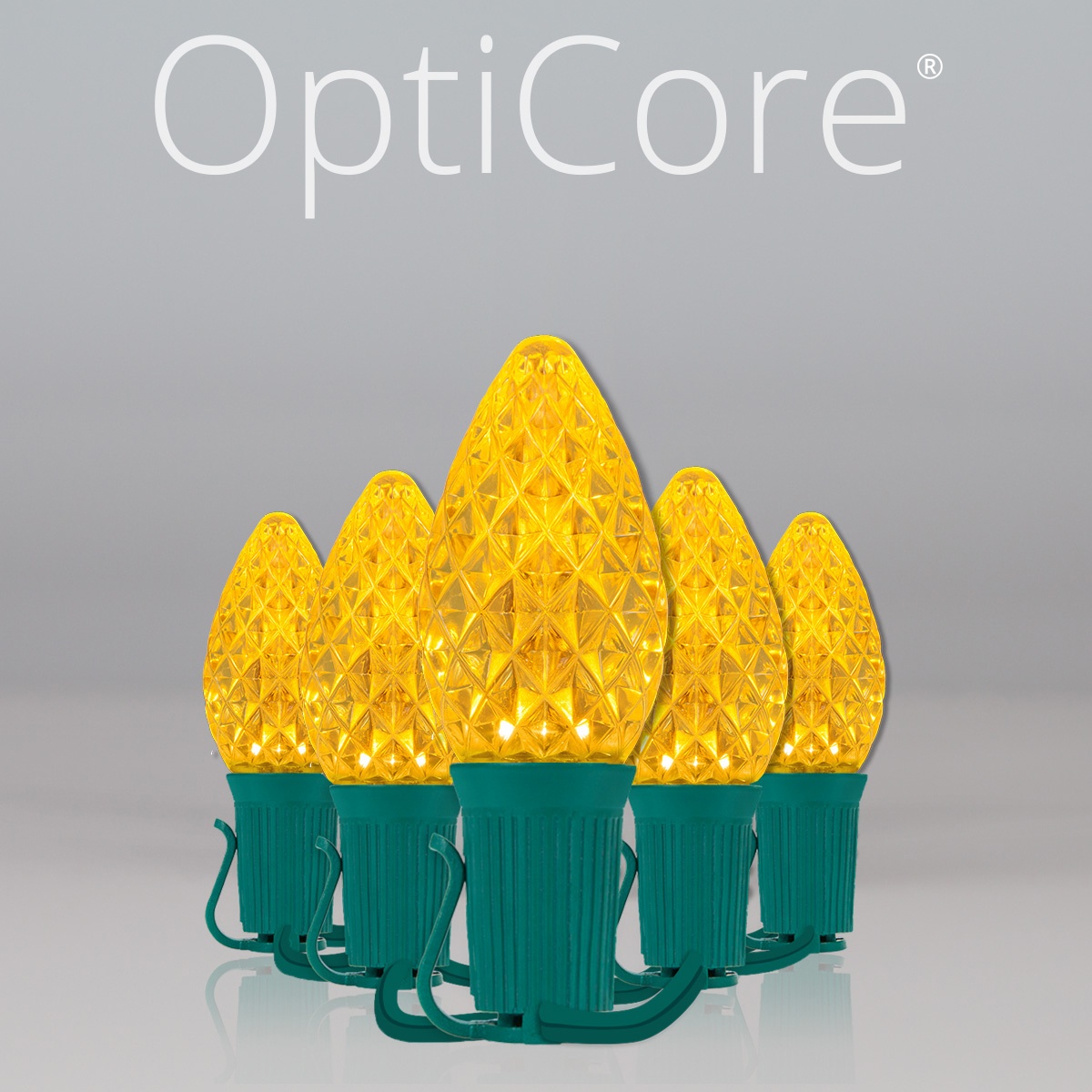 Christmas Lights C7 Gold Opticore Commercial LED Christmas Lights