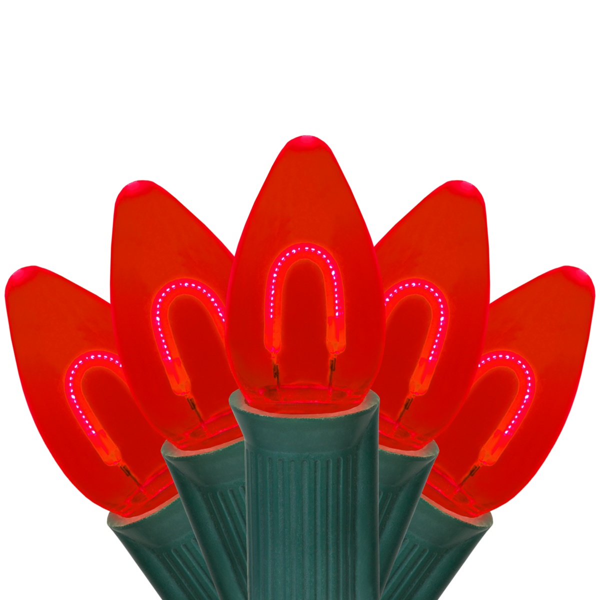 FlexFilament Christmas Lights C7 Red Commercial LED Christmas Lights