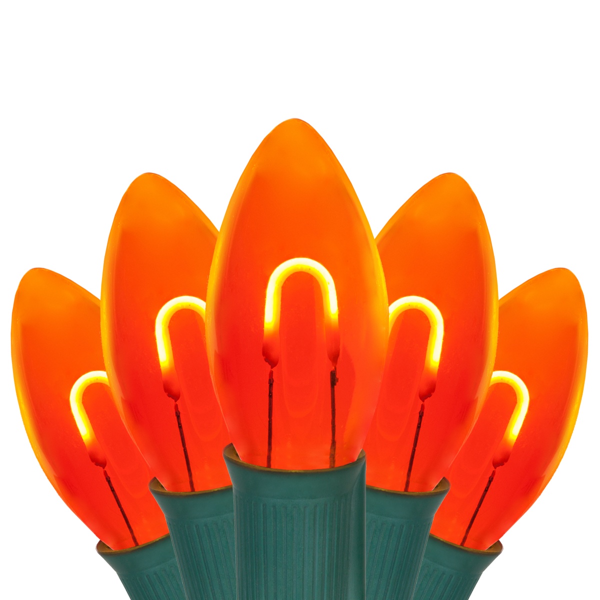 FlexFilament Christmas Lights C9 Amber Commercial LED Christmas Lights