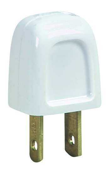 White Christmas Light Plug, Polarized Male Plug, SPT1