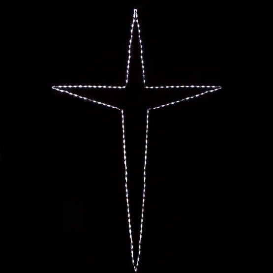 Led Giant Folding Bethlehem Star Cool White Lights