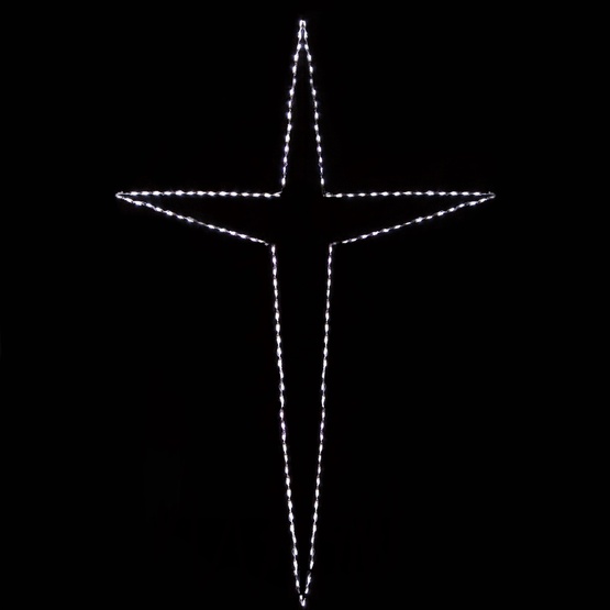 10' Giant LED Folding Bethlehem Star, 150 Cool White Lights