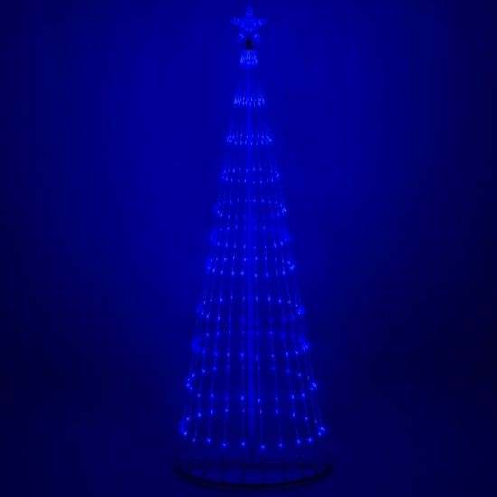 9' Blue LED Animated Lightshow Outdoor Christmas Tree