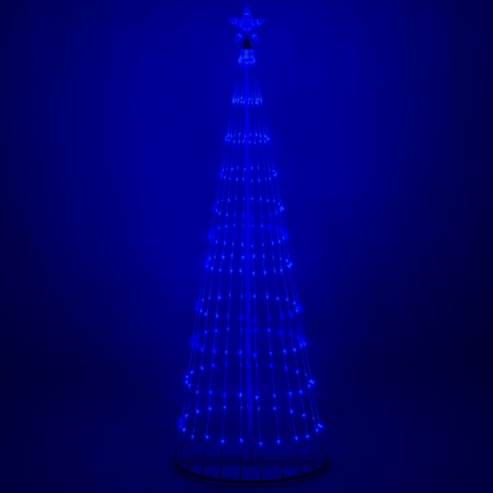 9' Blue LED Animated Lightshow Outdoor Christmas Tree