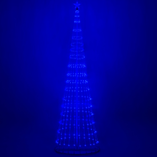 12' Blue LED Animated Lightshow Outdoor Christmas Tree