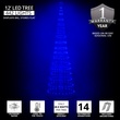 12' Blue LED Animated Lightshow Outdoor Christmas Tree