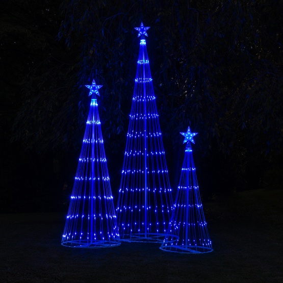 4' Blue LED Animated Lightshow Outdoor Christmas Tree