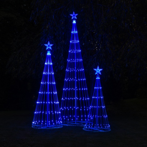 4' Blue LED Animated Lightshow Outdoor Christmas Tree