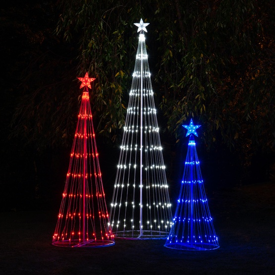 6' Red LED Animated Lightshow Outdoor Christmas Tree