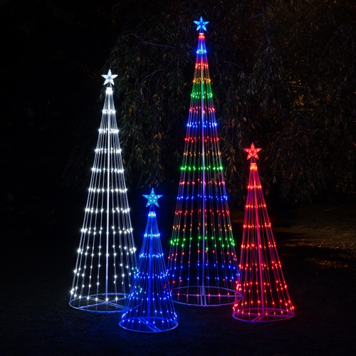 4' Blue LED Animated Lightshow Outdoor Christmas Tree