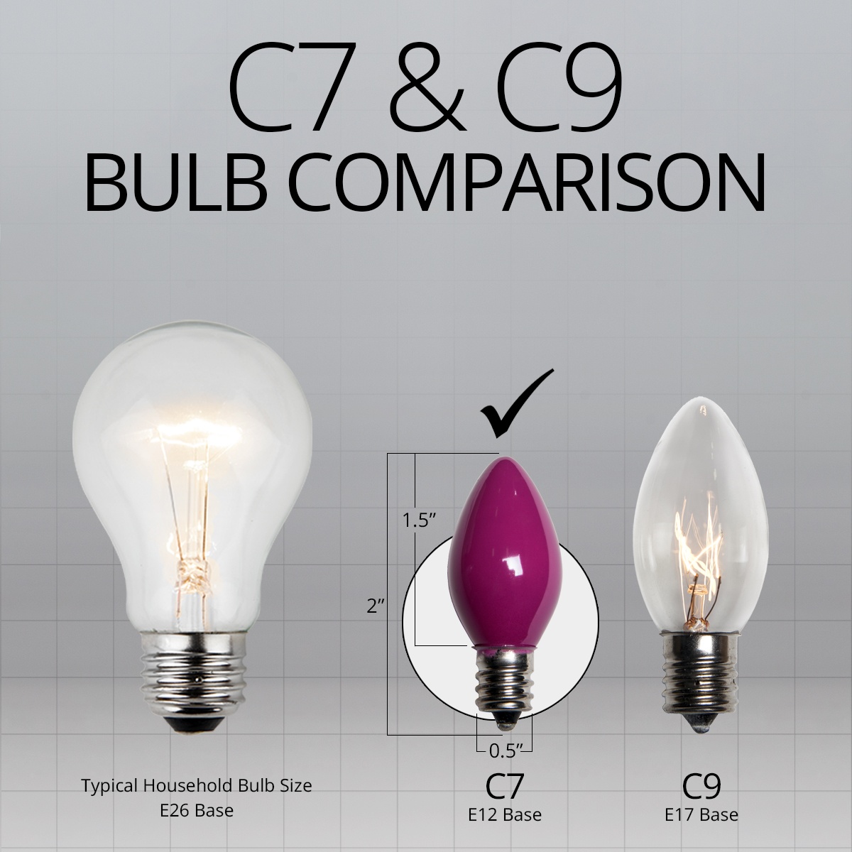 C7 LED Screw-In Bulbs Collection | All American Christmas - Foto 5