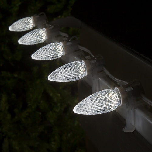 Christmas Lights C9 Cool White Opticore Commercial LED Christmas Lights