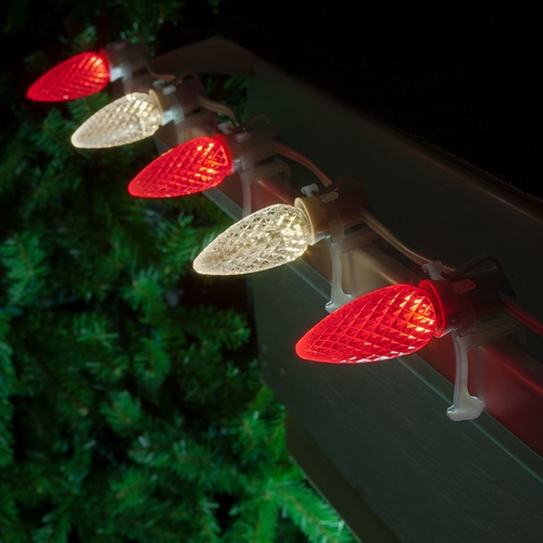 Christmas Lights C9 Warm White / Red Opticore Commercial LED