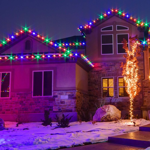 C9 Multicolor OptiCore LED Christmas Light Bulbs, Box of 25
