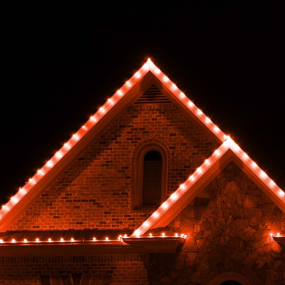 Kringle Traditions TM C9 120V Dimmable Amber / Orange LED Christmas Light Bulbs