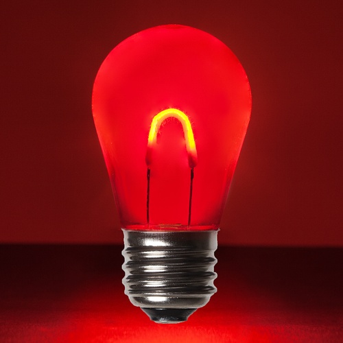 S14 120V Dimmable Red Shatterproof FlexFilament TM LED Edison Bulb