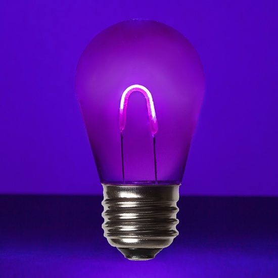 S14 120V Dimmable Purple Shatterproof FlexFilament TM LED Edison Bulb