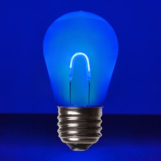 S14 120V Dimmable Blue Shatterproof FlexFilament TM LED Edison Bulb
