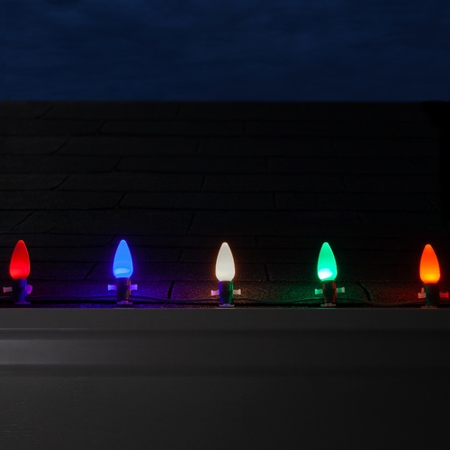 C9 Multicolor Smooth OptiCore LED Christmas Light Bulbs