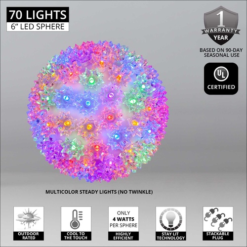 Multicolor 5mm LED Starlight Sphere