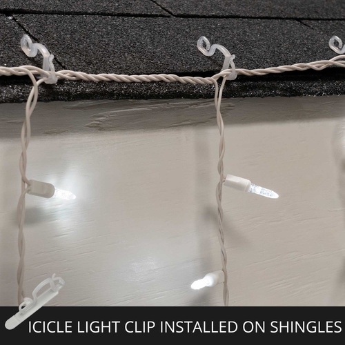 Icicle and Mini Light Accessories Icicle Light Clip, 100 Pack