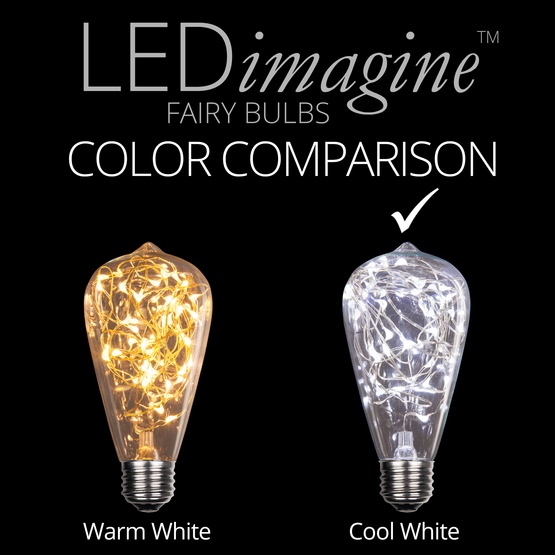 ST64 Cool White LEDimagine TM Fairy Light Bulb