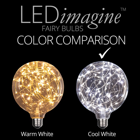 G125 Cool White LEDimagine TM Fairy Light Bulb