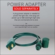 Commercial 25 M5 Green LED Christmas Lights, 4" Spacing
