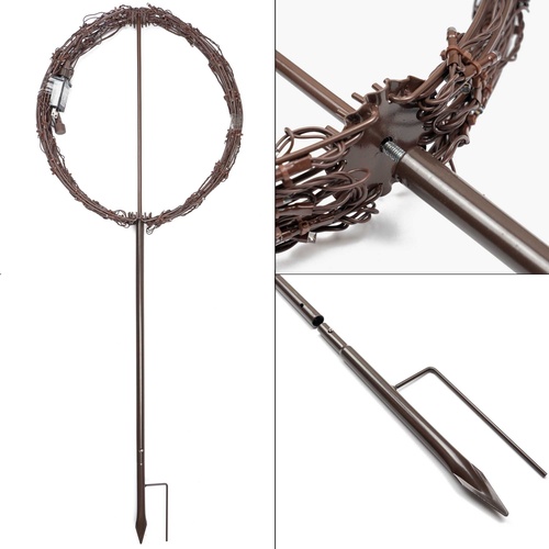 Warm White LED Christmas Light Ball, Fold Flat Brown Frame