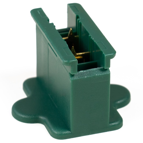 Green Christmas Light Plug, Polarized Female Zip Plug, SPT1