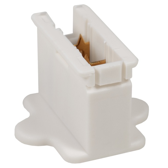 White Christmas Light Plug, Polarized Female Zip Plug, SPT1