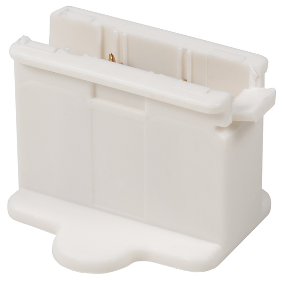 White Christmas Light Plug, Polarized Female Zip Plug, SPT1