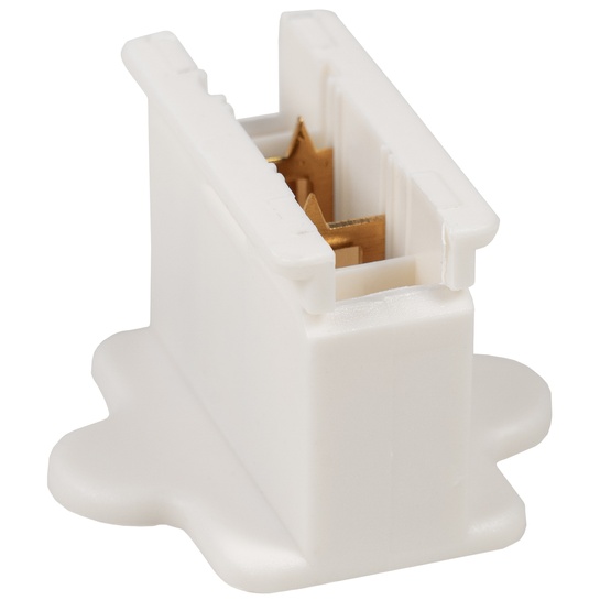 White Christmas Light Plug, Polarized Female Zip Plug, SPT1