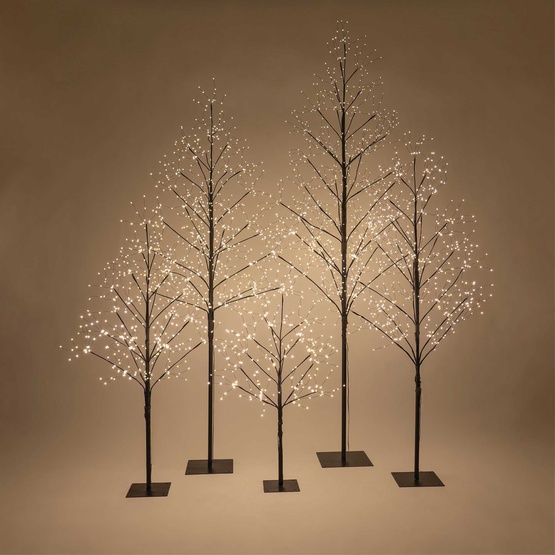 3' Black Fairy Light LED Tree 