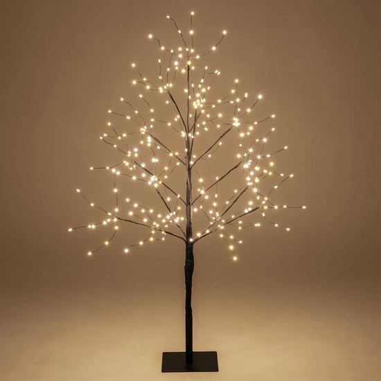 3' Black Fairy Light LED Tree 