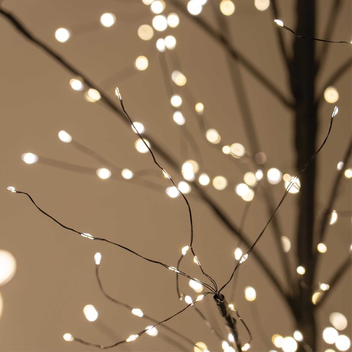3' Black Fairy Light LED Tree 