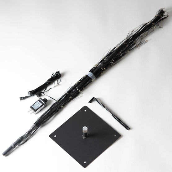 3' Black Fairy Light LED Tree 