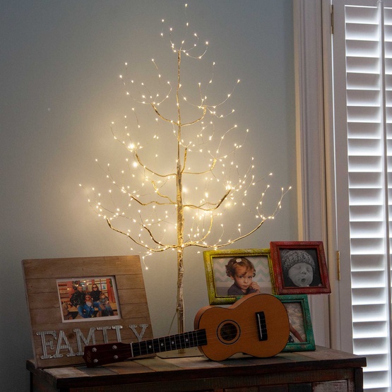 3' Gold Fairy Light LED Tree 