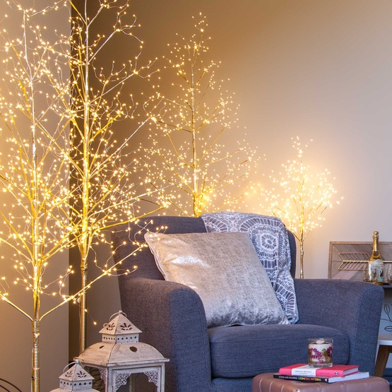 3' Gold Fairy Light LED Tree 