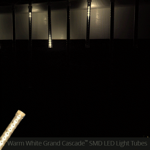 12" T8 120V Warm White Grand Cascade LED Light Tubes E17 Base