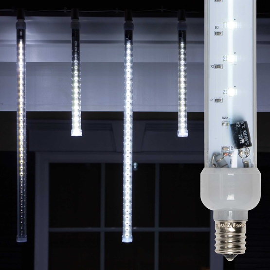 12" T8 120V Cool White Grand Cascade LED Light Tubes, E17 Base