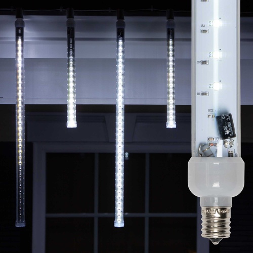 12" T8 120V Cool White Grand Cascade LED Light Tubes, E17 Base