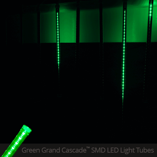 12" T8 120V Green Grand Cascade SMD LED Light Tubes