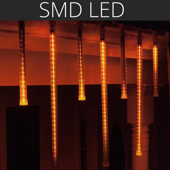 24" T8 120V Amber Grand Cascade SMD LED Light Tubes, E17 Base